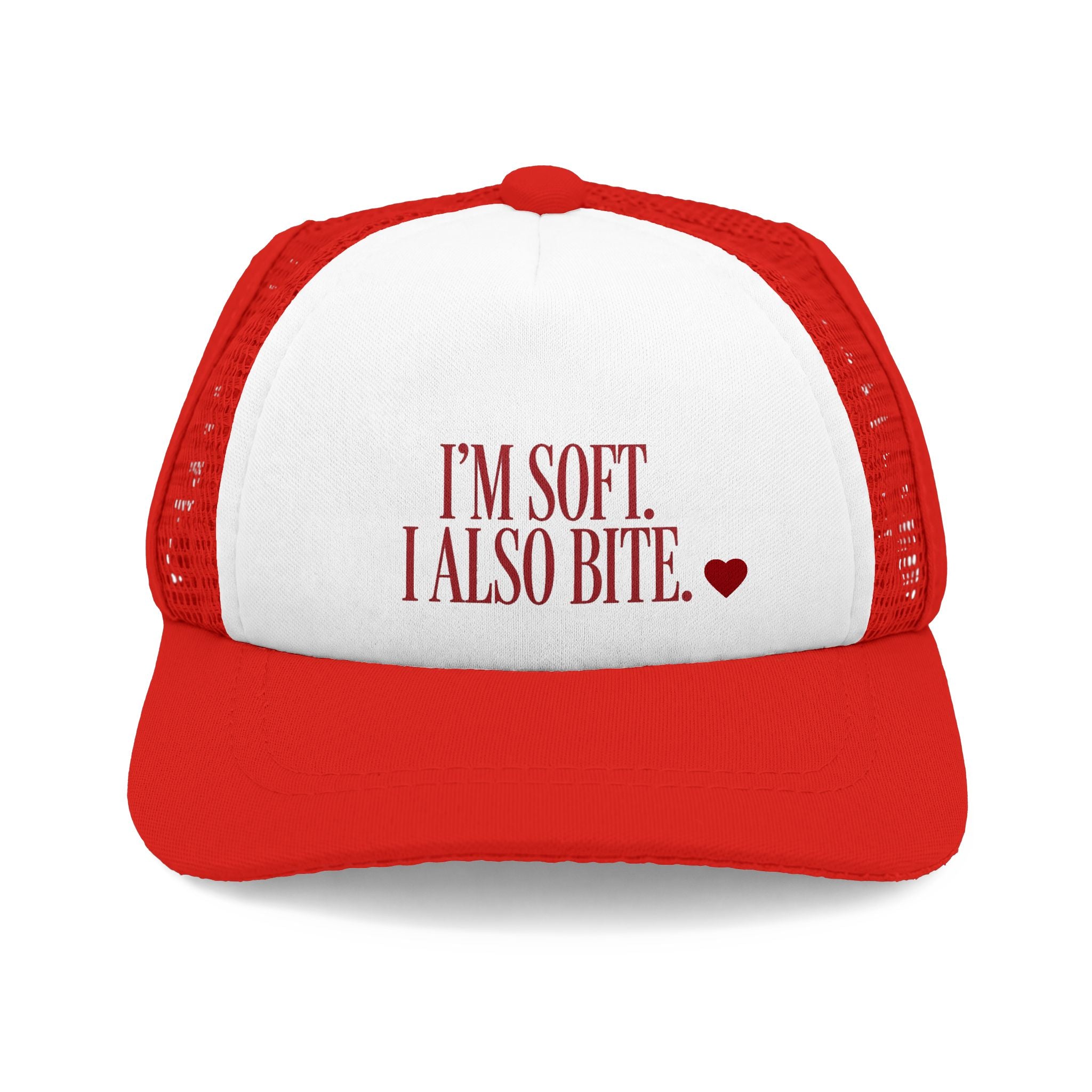 I’m Soft. I Also Bite. | Mesh Trucker Hat