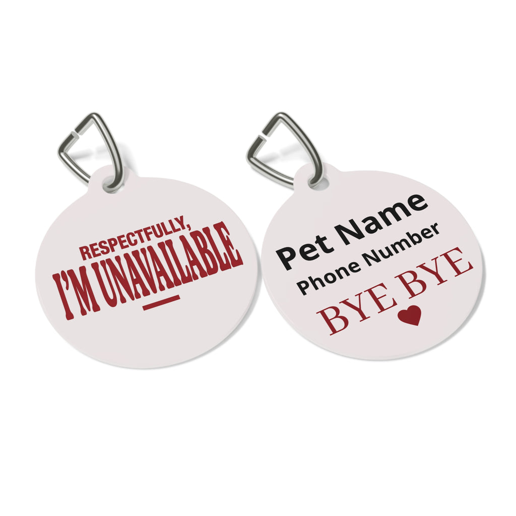 Respectfully I'm Unavailable | Personalized ID Charm
