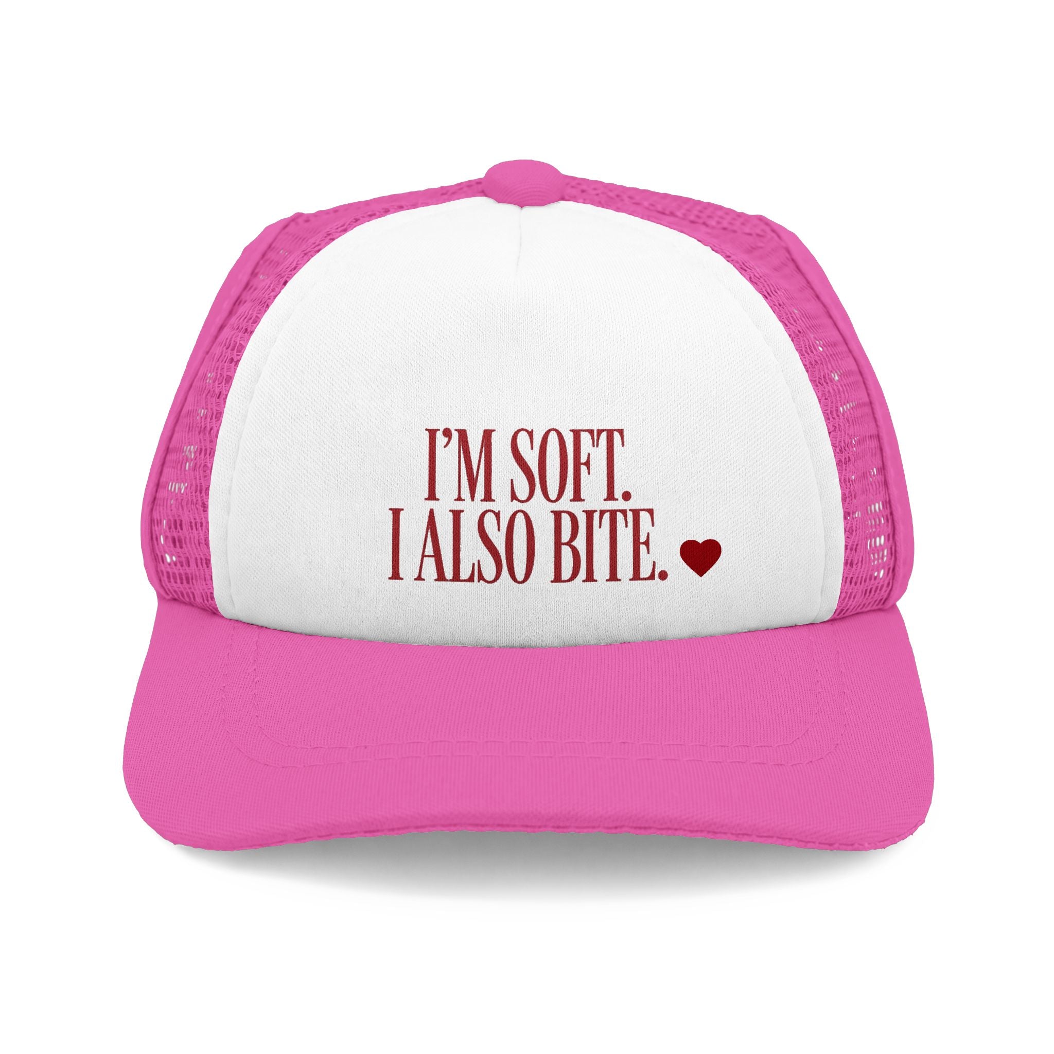I’m Soft. I Also Bite. | Mesh Trucker Hat