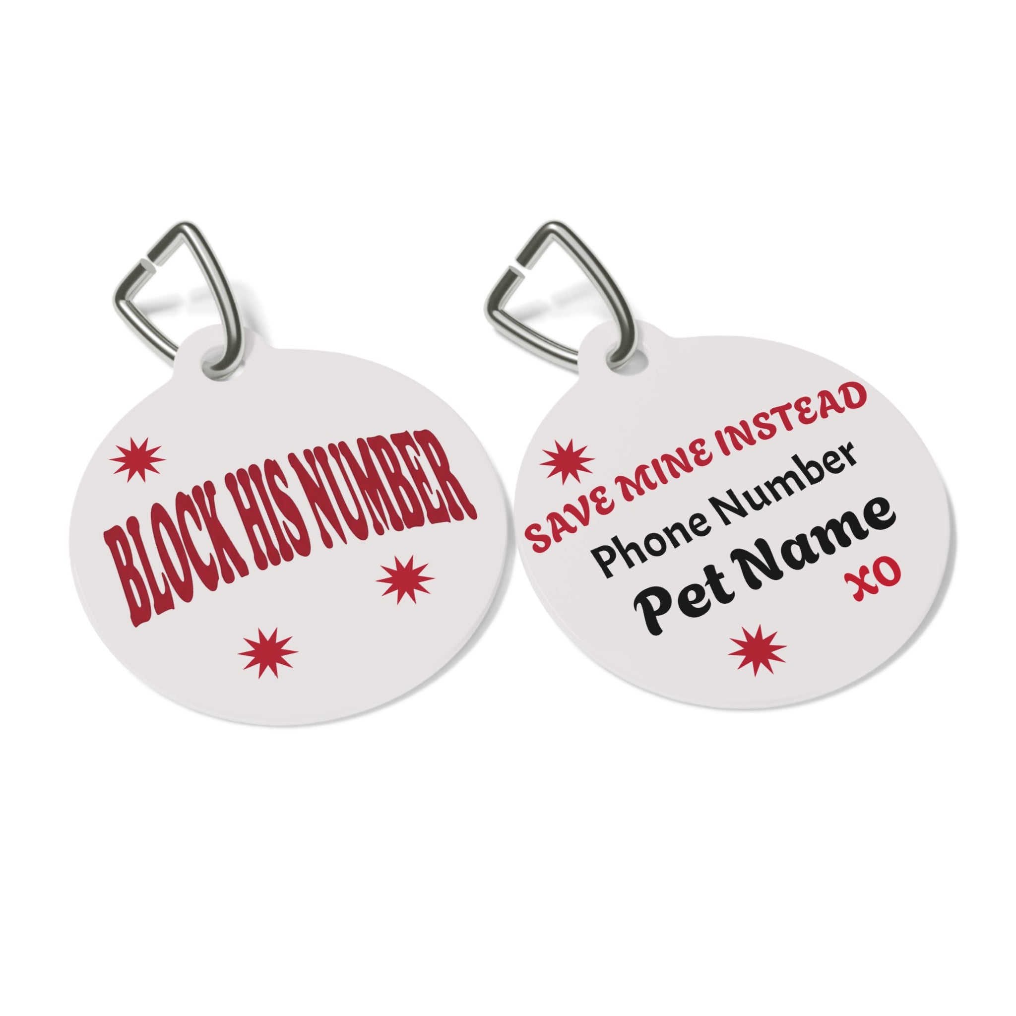 Block His Number | Personalized ID Charm