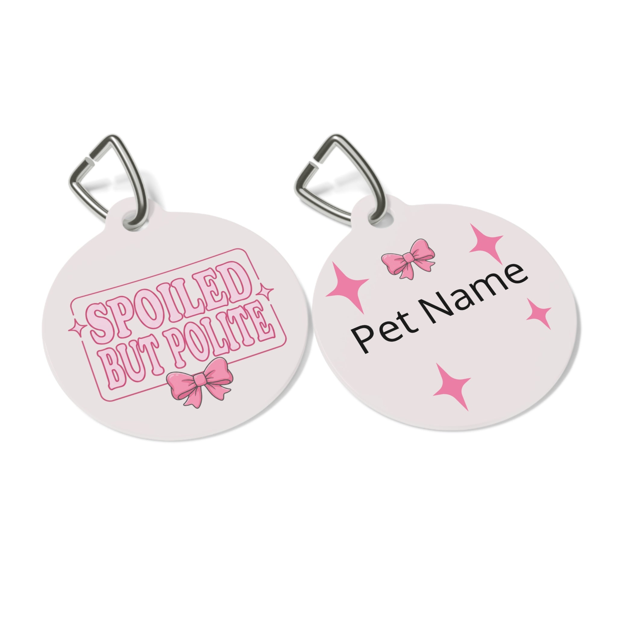 Spoiled But Polite | Personalized ID Charm