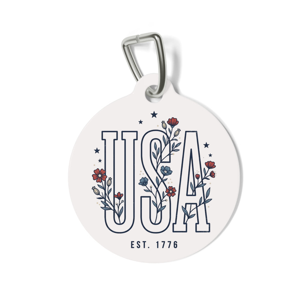 Floral USA | Personalized ID Charm