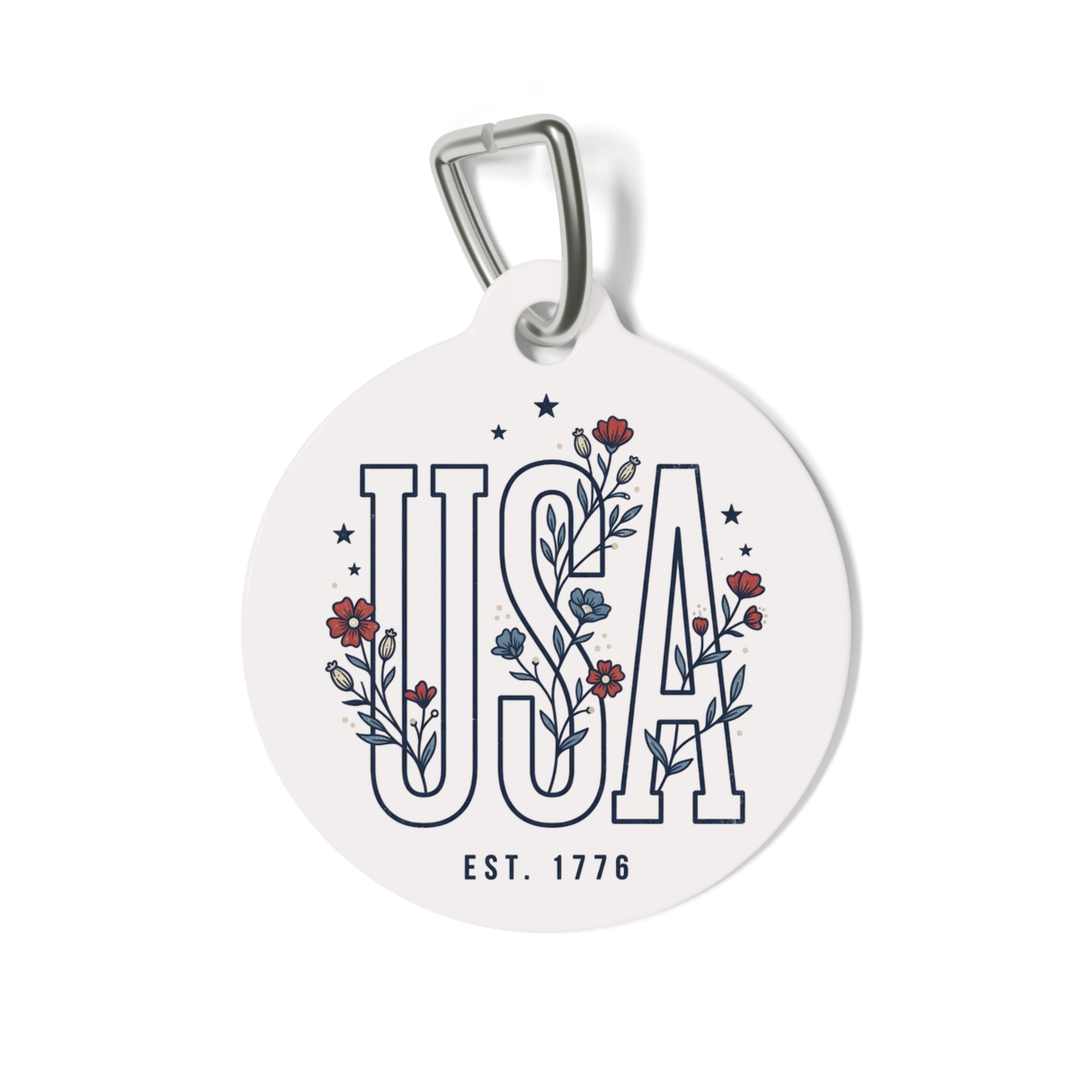 Floral USA | Personalized ID Charm