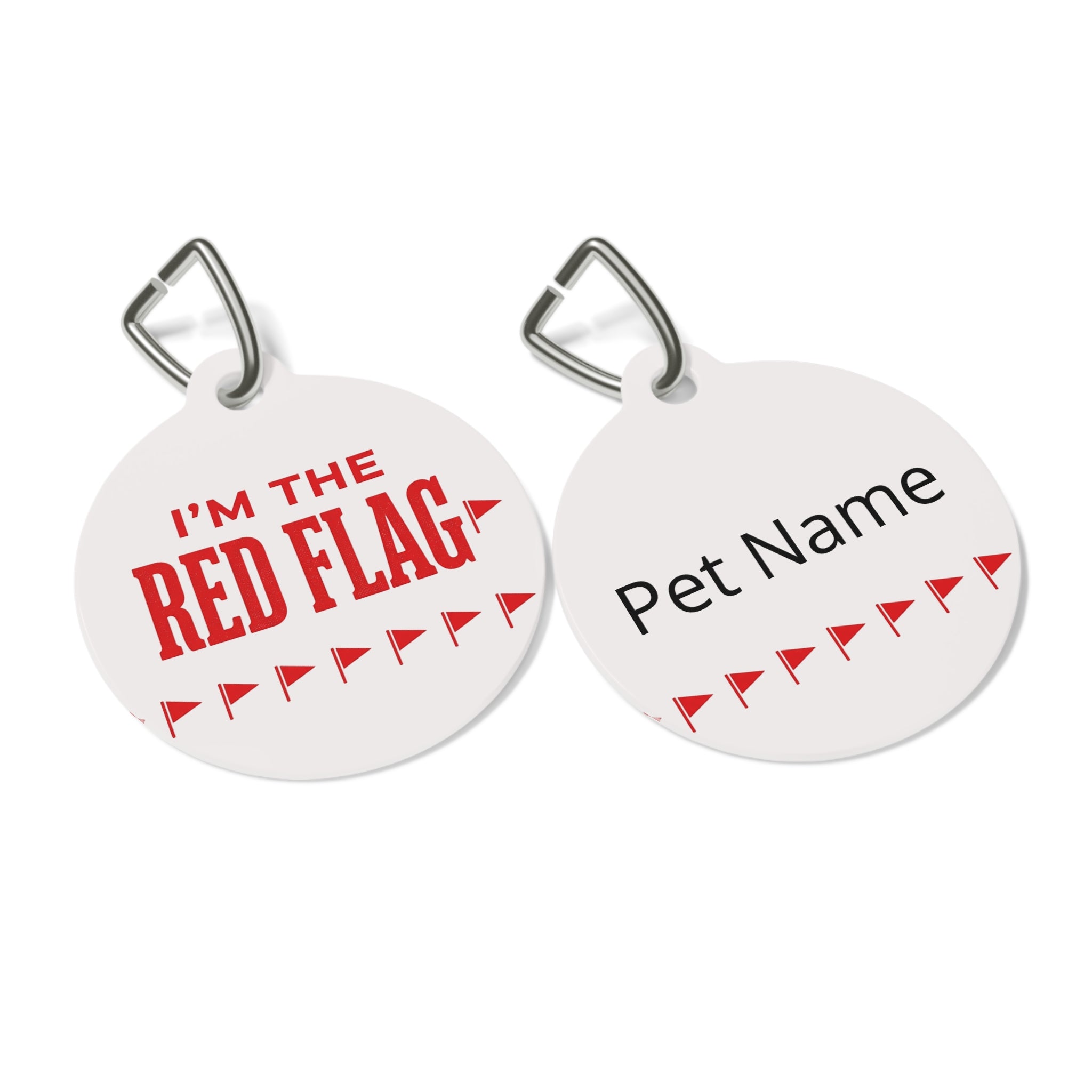 I'm the Red Flag | Personalized ID Charm