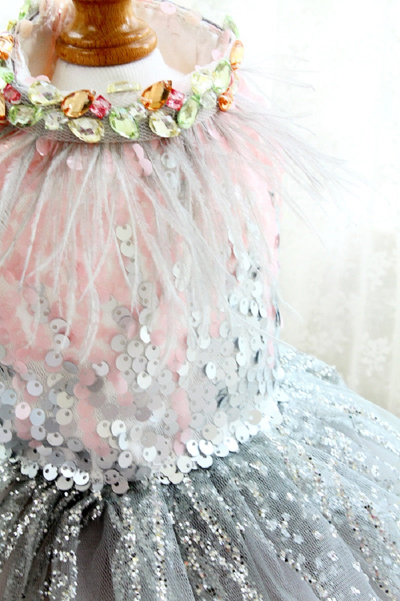 Sequin Floral Princess | Luxe Dress